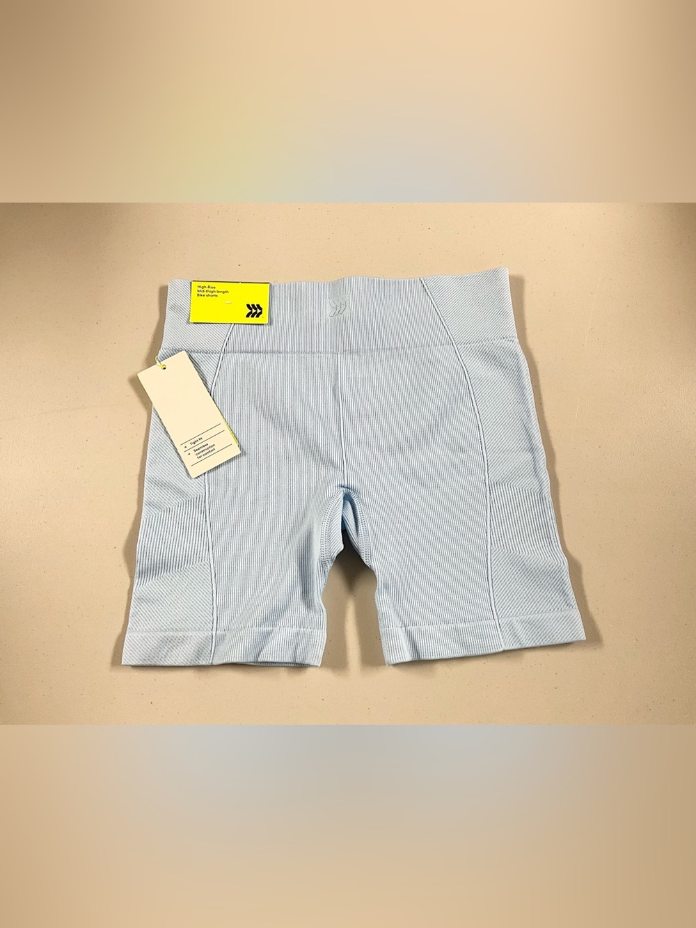 all in motion Light Blue Ribbed Bike Shorts